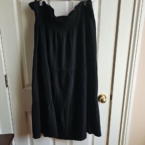 GAP Black Maxi Tiered Skirt